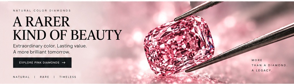Rare natural pink diamond held by tweezers - Talore Diamonds