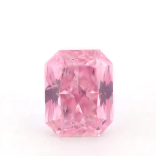 radiant cut fancy intense purple pink diamond
