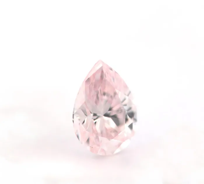 0.20ct Pink Diamond - Natural Loose Light Pink Fancy Color GIA VVS1 Pear Shape - Image 4