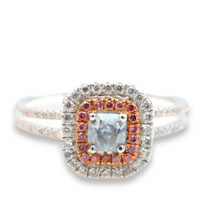 fancy very light blue diamond ring gia