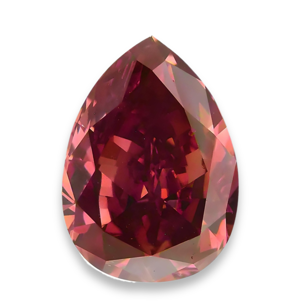 FANCY DEEP ほしい BROWINISH ORANGY PINK 0.369ct