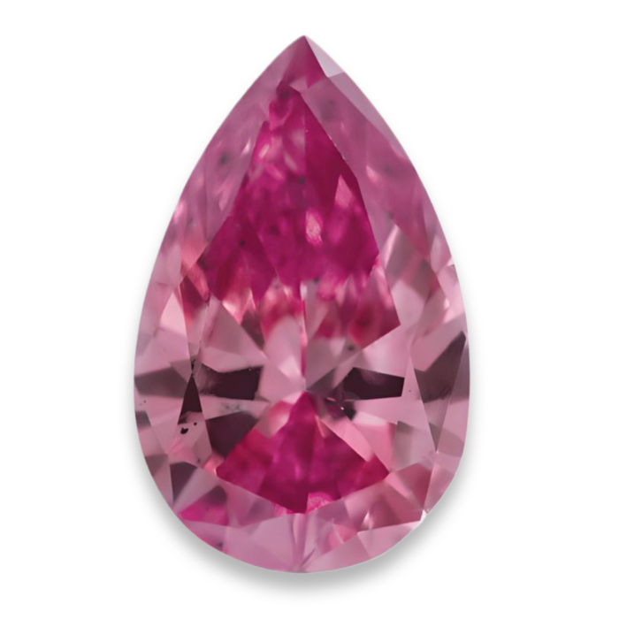 fancy intense pink diamond pear
