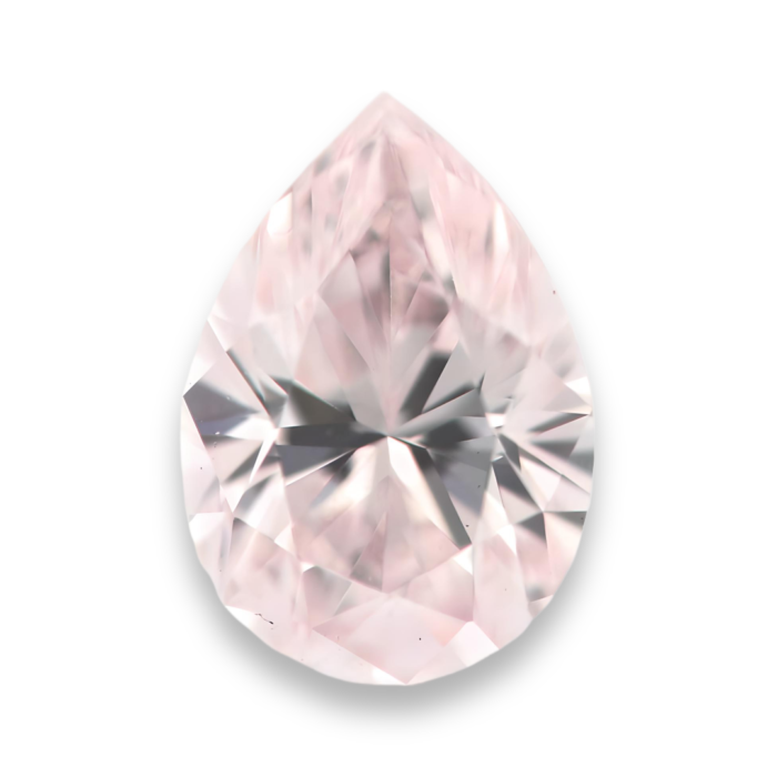 0.20ct light pink diamond pear