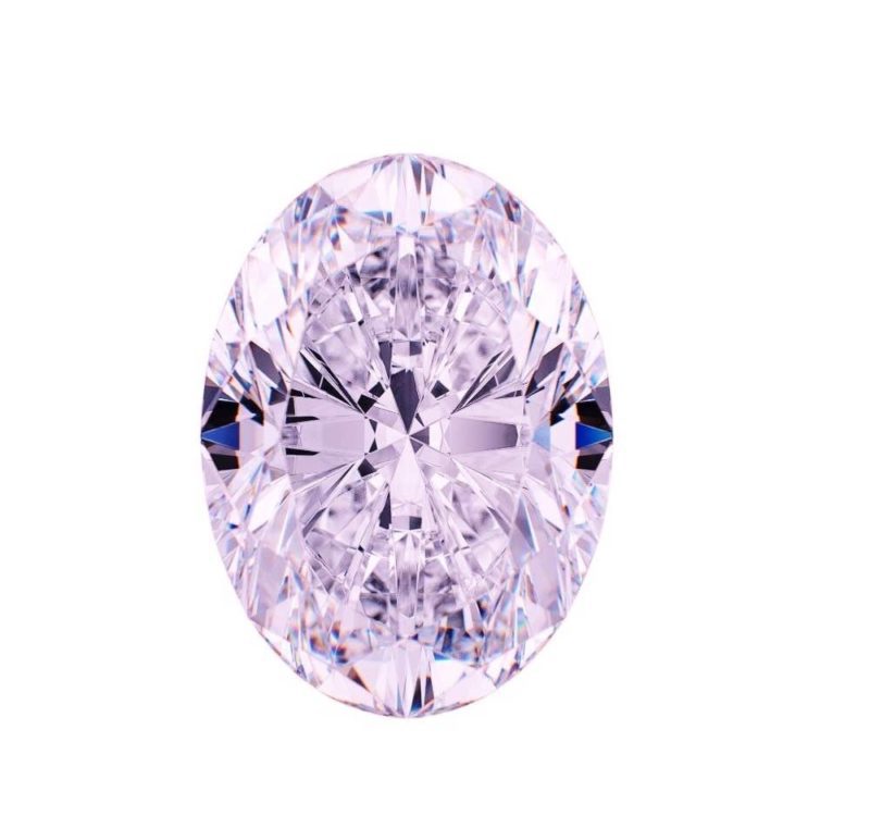 VVS1 0.51ct Pink Diamond Natural Loose Fancy Faint Pink GIA Certified Oval