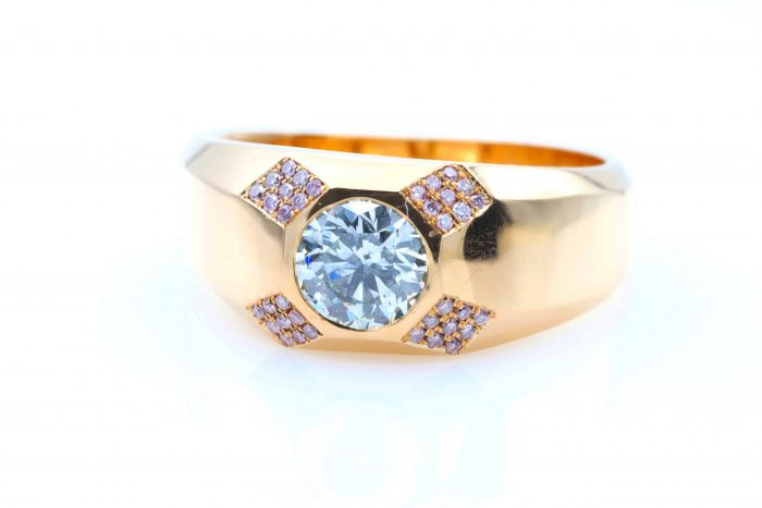 1.01ct Natural Fancy Light Green Diamond Ring GIA Mens Unisex Engagement 18K SI2 - Image 6