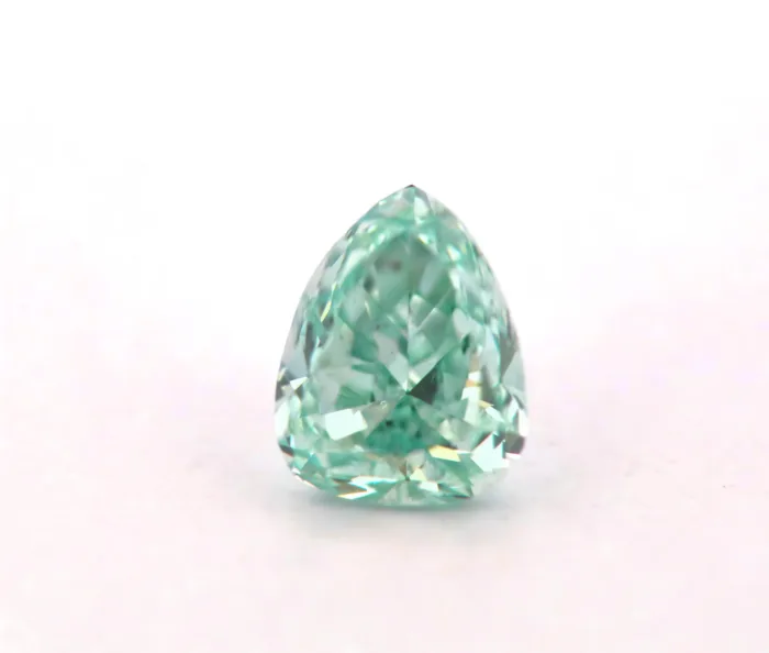 fancy green diamond pear