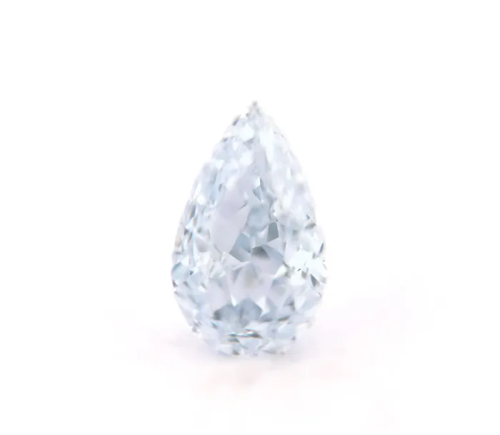 0.46ct fancy light blue diamond gia pear
