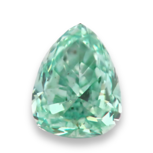 fancy green diamond pear