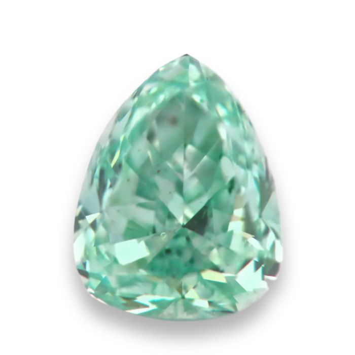 fancy green diamond pear