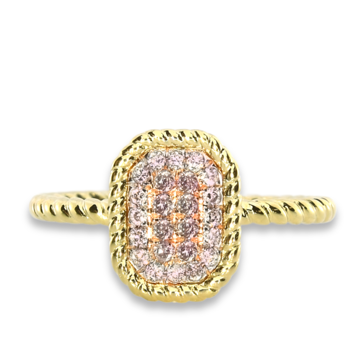 Real-019ct-Natural-Pink-Purple-Color-Diamond-Engagement-Ring-Radiant-18K-VS-SI