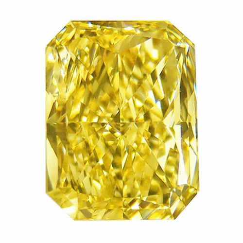 4.85ct Natural Loose Fancy Yellow VVS2 Radiant GIA Certified