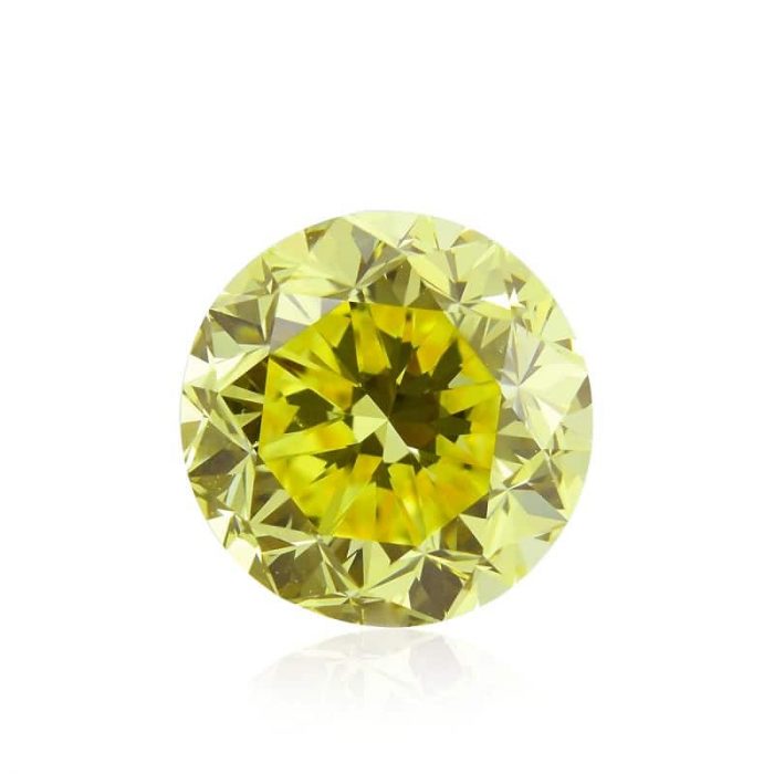 1.23ct Natural Loose Fancy Intense Yellow VS1 Round GIA Certified