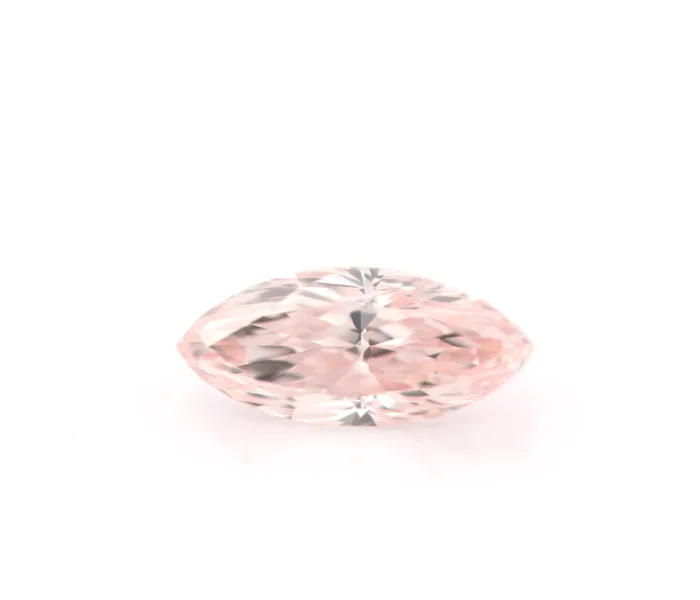 fancy orangy pink marquise diamond