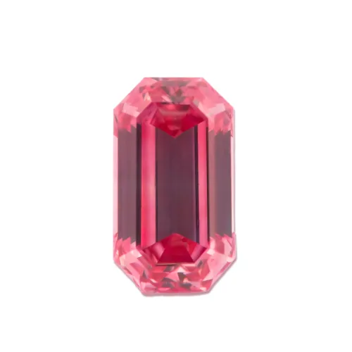 Argyle 4pp intense pink emerald cut diamond