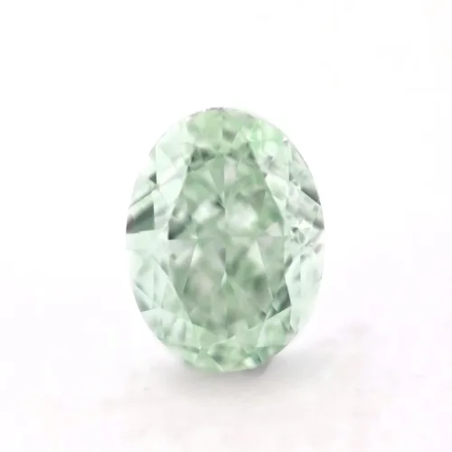 fancy light green diamond oval