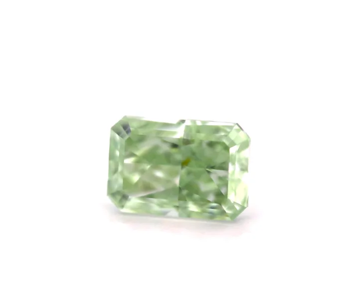 Green Diamond - 0.59ct Natural Loose Fancy Yellowish Green Color GIA VS1 Radiant - Image 4
