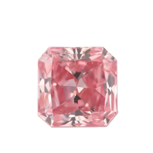 0.37ct radiant Argyle fancy intense pink diamond