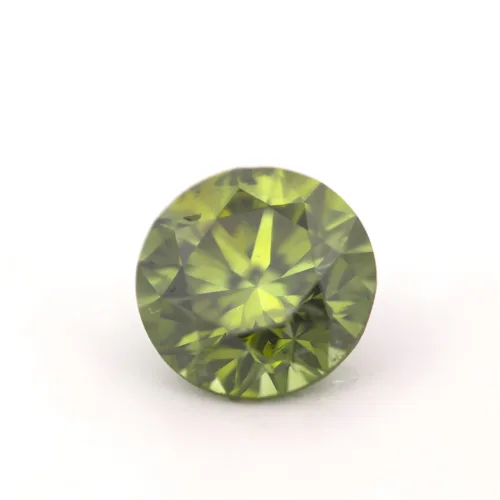 chameleon round green diamond