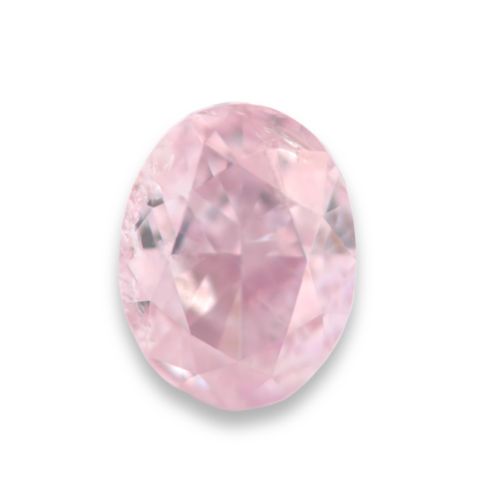 Oval fancy pink purple diamond