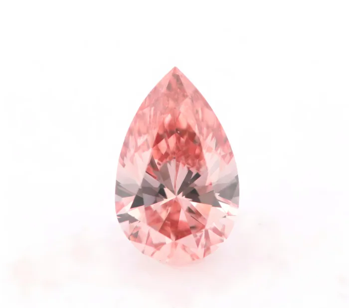 Argyle 0.15ct Natural Loose Fancy Intense Orangy Pink Color Diamond GIA Pear VS1 - Image 11
