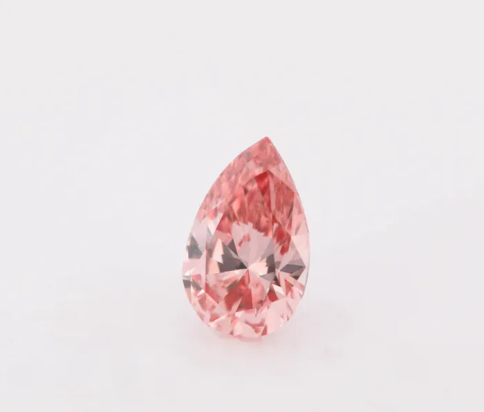 Argyle 0.15ct Natural Loose Fancy Intense Orangy Pink Color Diamond GIA Pear VS1 - Image 4