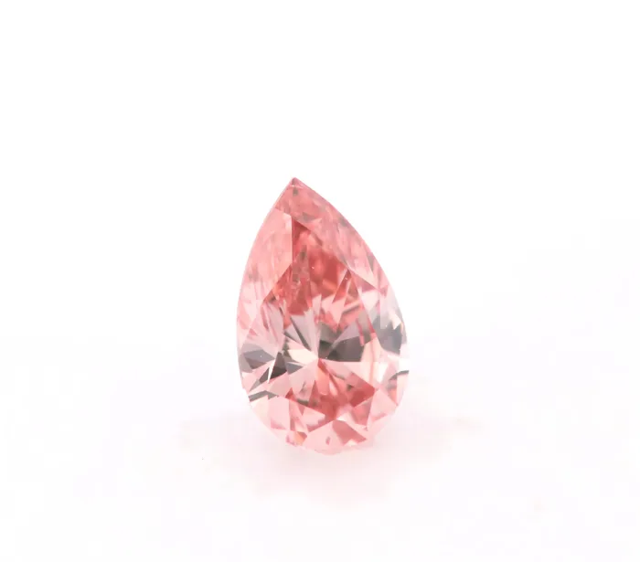 Argyle 0.15ct Natural Loose Fancy Intense Orangy Pink Color Diamond GIA Pear VS1 - Image 8