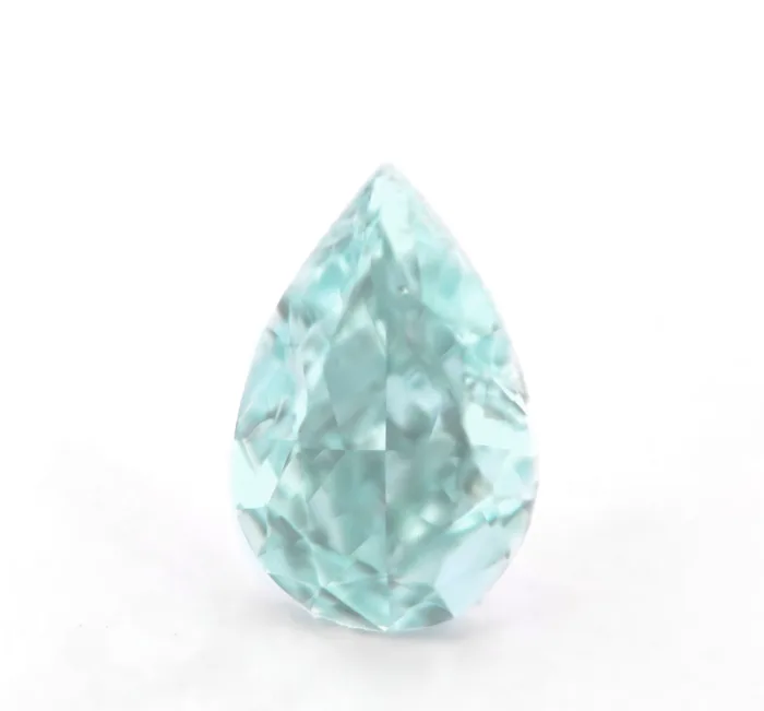 natural fancy blue green diamond pear shape