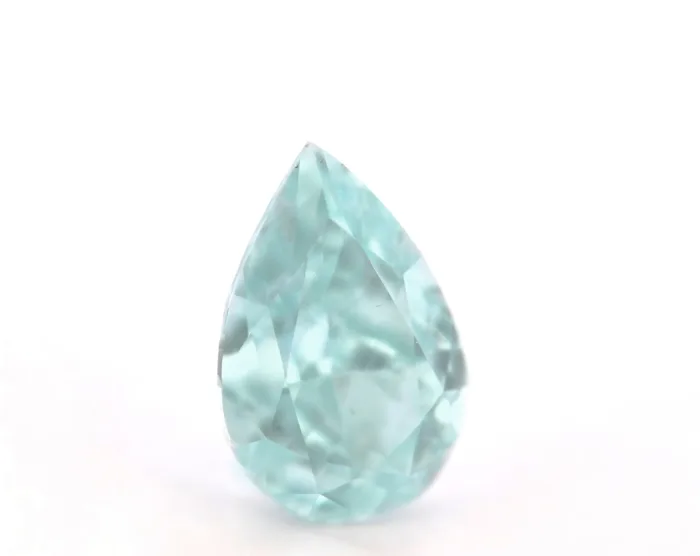 Green Diamond - 0.71ct Natural Loose Fancy Bluish Green Diamond GIA Pear Shape - Image 3