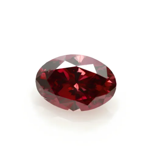 Oval Argyle red pink diamond 1pr