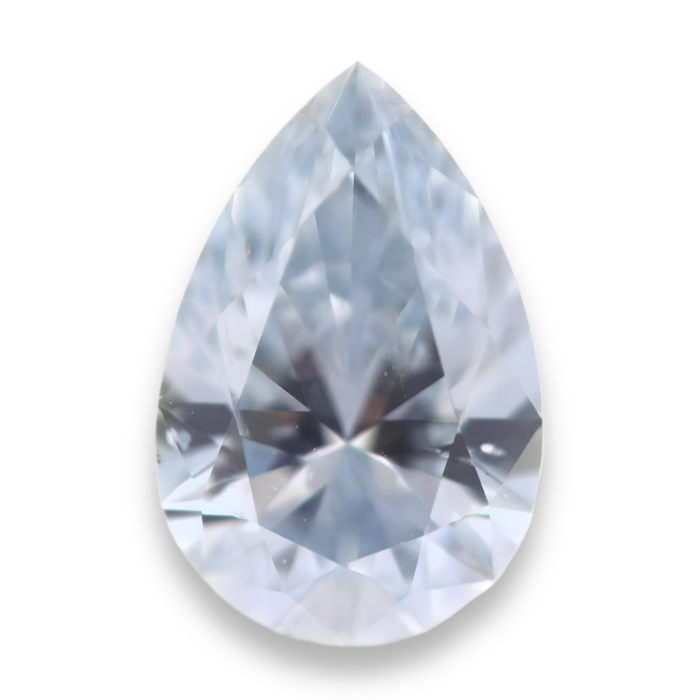 Blue diamond pear shape