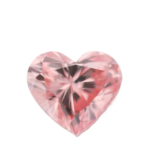 heart shape argyle pink diamond 4pr intense pink