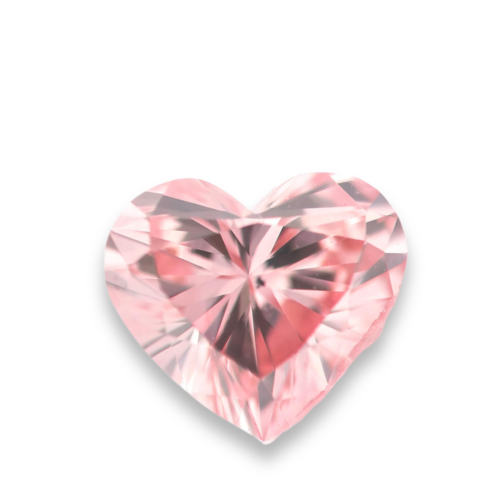 heart shape argyle pink diamond 4pr intense pink
