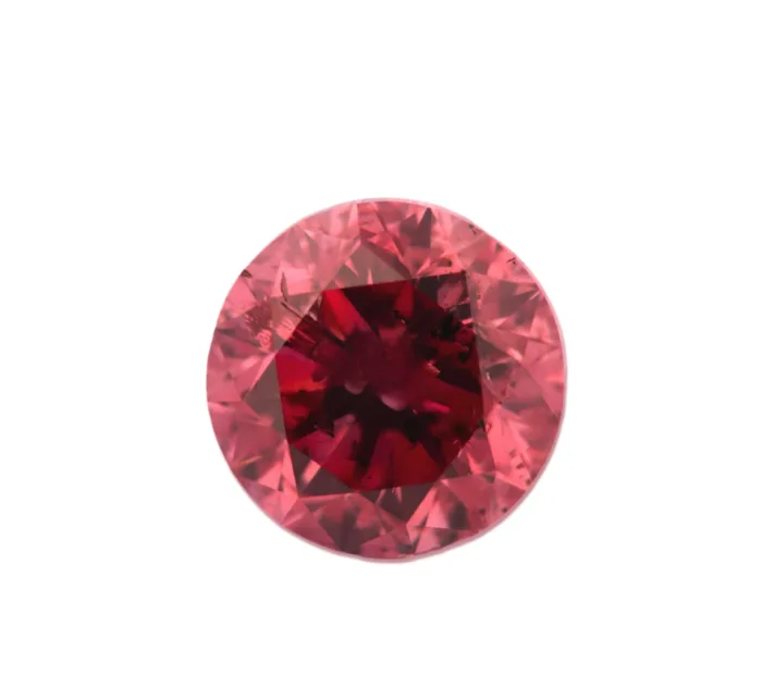 2pp round argyle diamond fancy deep pink