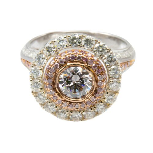 Argyle pink diamond engagement ring