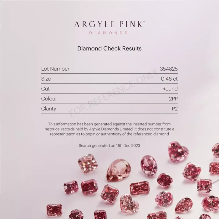 2PP ARGYLE Pink Diamond - 0.47ct Natural Loose Fancy Deep Purple Pink GIA Round - Image 7