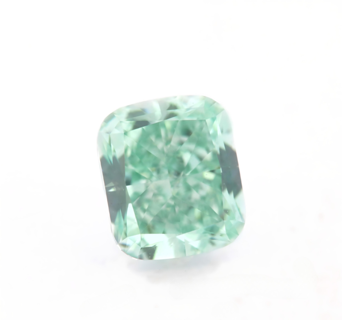 Green Diamond - 0.71ct Natural Loose Fancy Blue Green Color GIA SI1 Cushion - Image 4