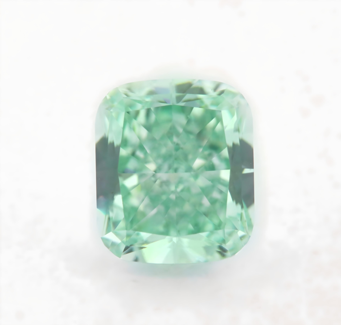 Green Diamond - 0.71ct Natural Loose Fancy Blue Green Color GIA SI1 Cushion - Image 5