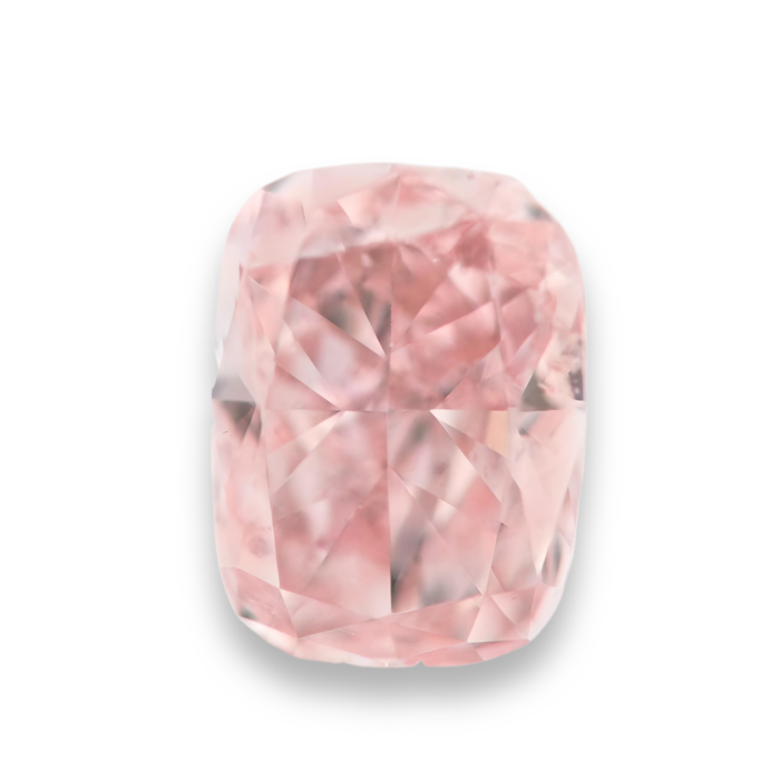 fancy pink diamond cushion