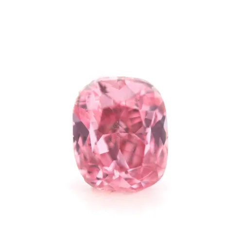 Fancy intense pink diamond cushion
