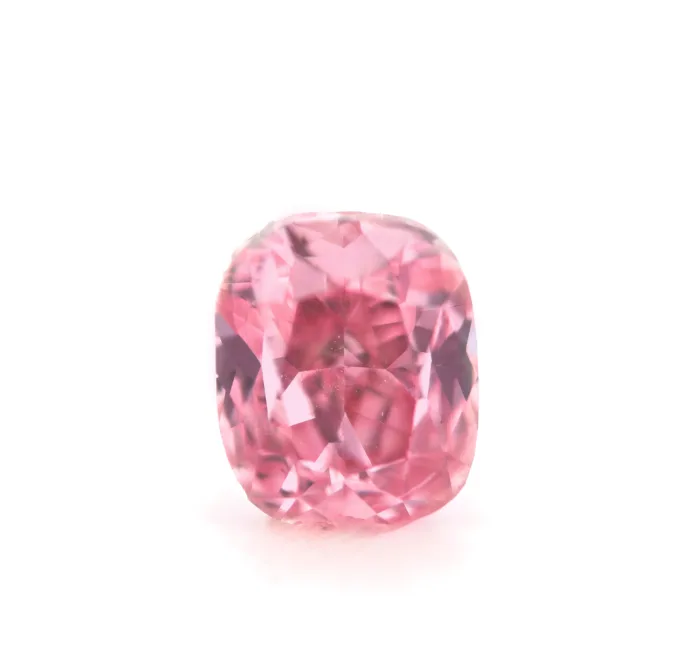 Fancy intense pink diamond cushion