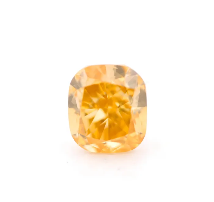 Yellow Diamond  - 1.47ct Natural Loose Fancy Deep Orange Yellow  GIA Cushion SI2 - Image 4