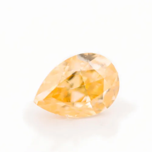 fancy intense orange diamond pear shape