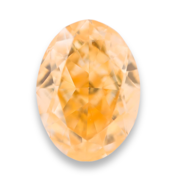 fancy intense orange yellow oval diamond