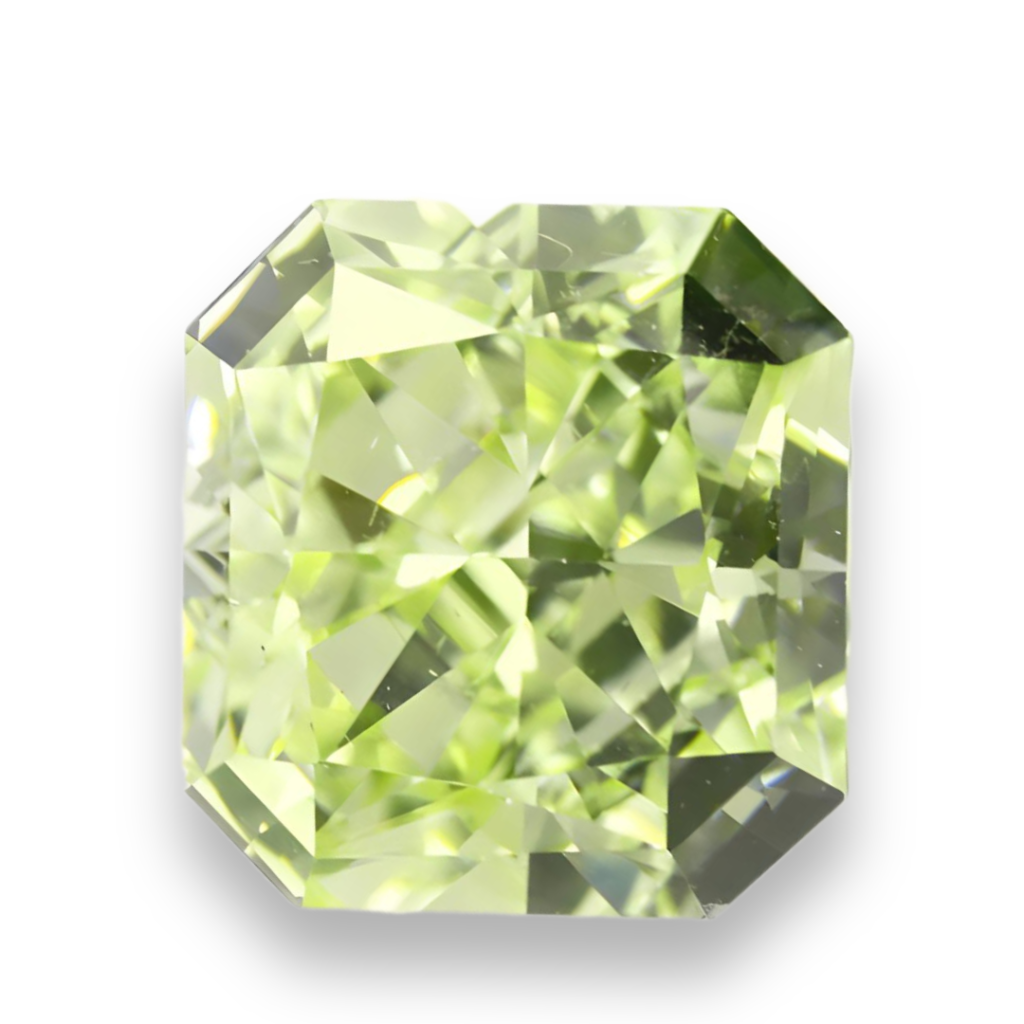 FANCY 騒がしい LIGHT GRAYISH GREEN YELLOW 0.498ct