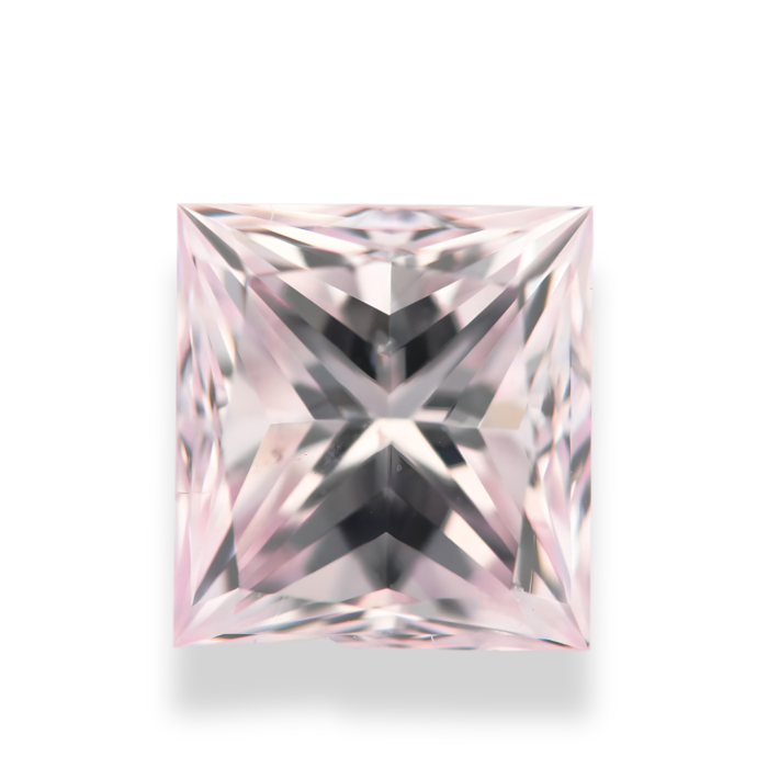 princess cut pink diamond