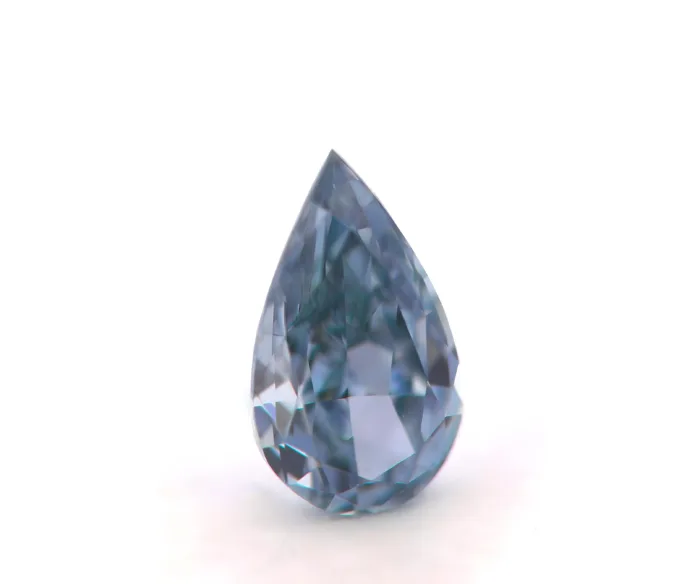 Blue Diamond - 0.20ct Natural Loose Fancy Grayish Blue Color GIA Pear Shape SI2 - Image 7