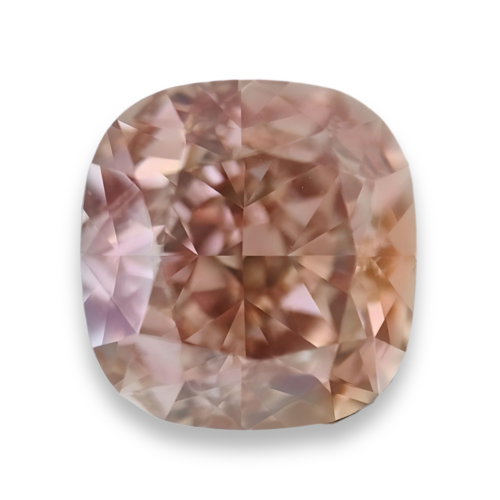 2CT pink diamond cushion