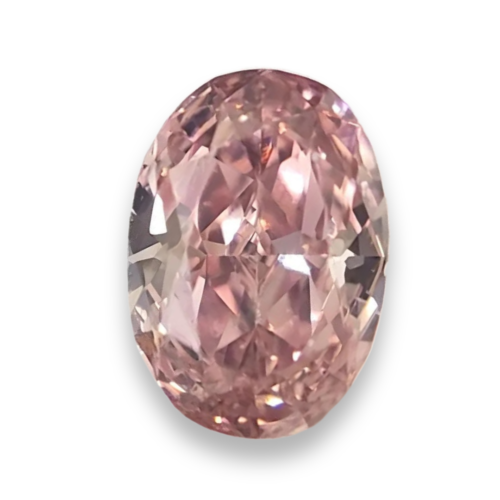 Fancy intense pink oval diamond