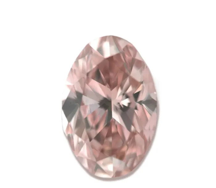 Oval pink diamond
