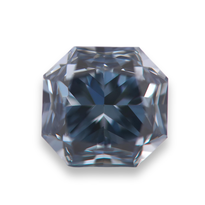 fancy blue diamond radiant